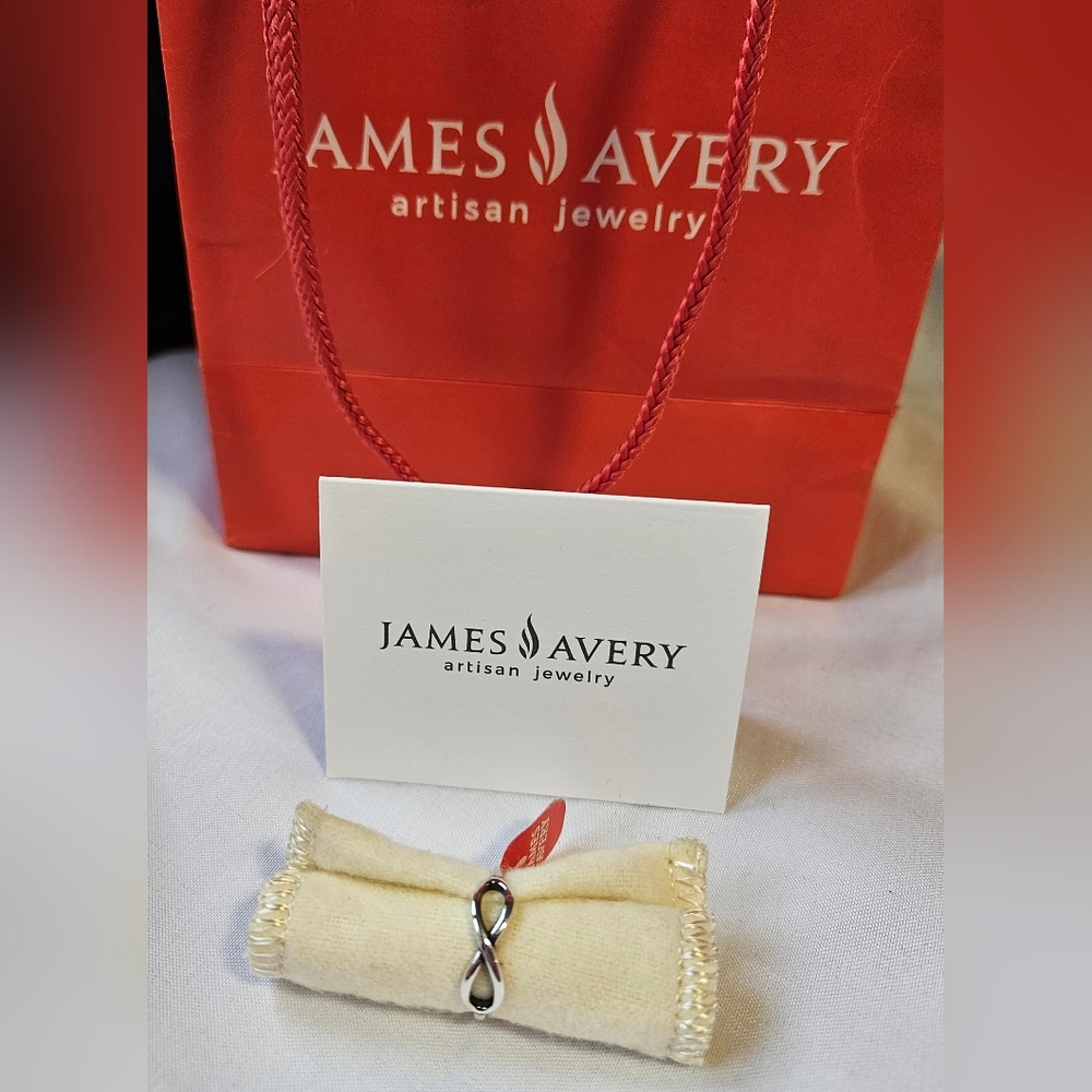 James Avery Petite Infinity Sterling Silver Ring Size 5 New w/tag Price is firm.
